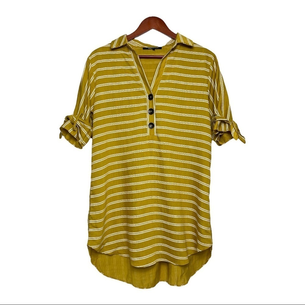 Sweet Rain Yellow Stripe‎ Dress